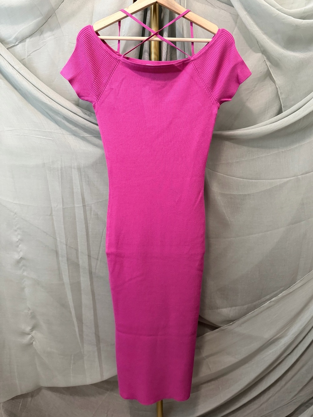 525 America Pink Midi Dress